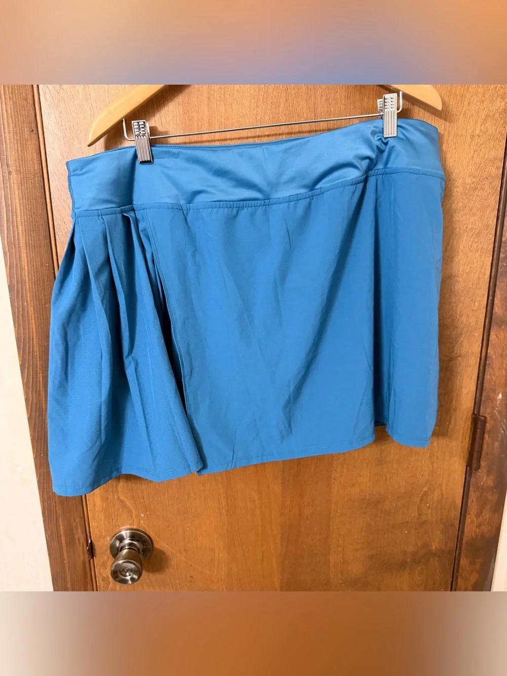 Crane Women’s XL Blue Athletic Skort Pull-On Elastic Waist Solid Short